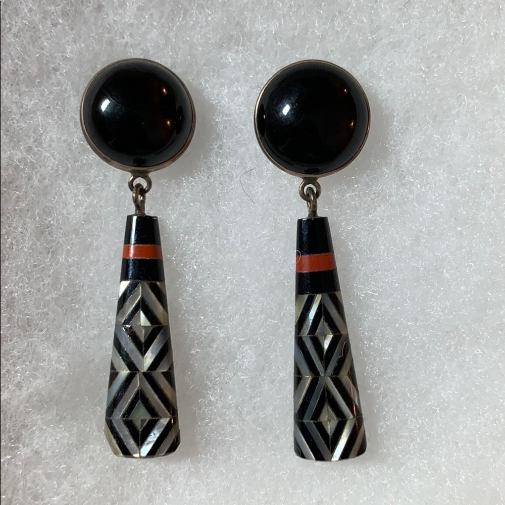 Sterling silver dangly earrings
